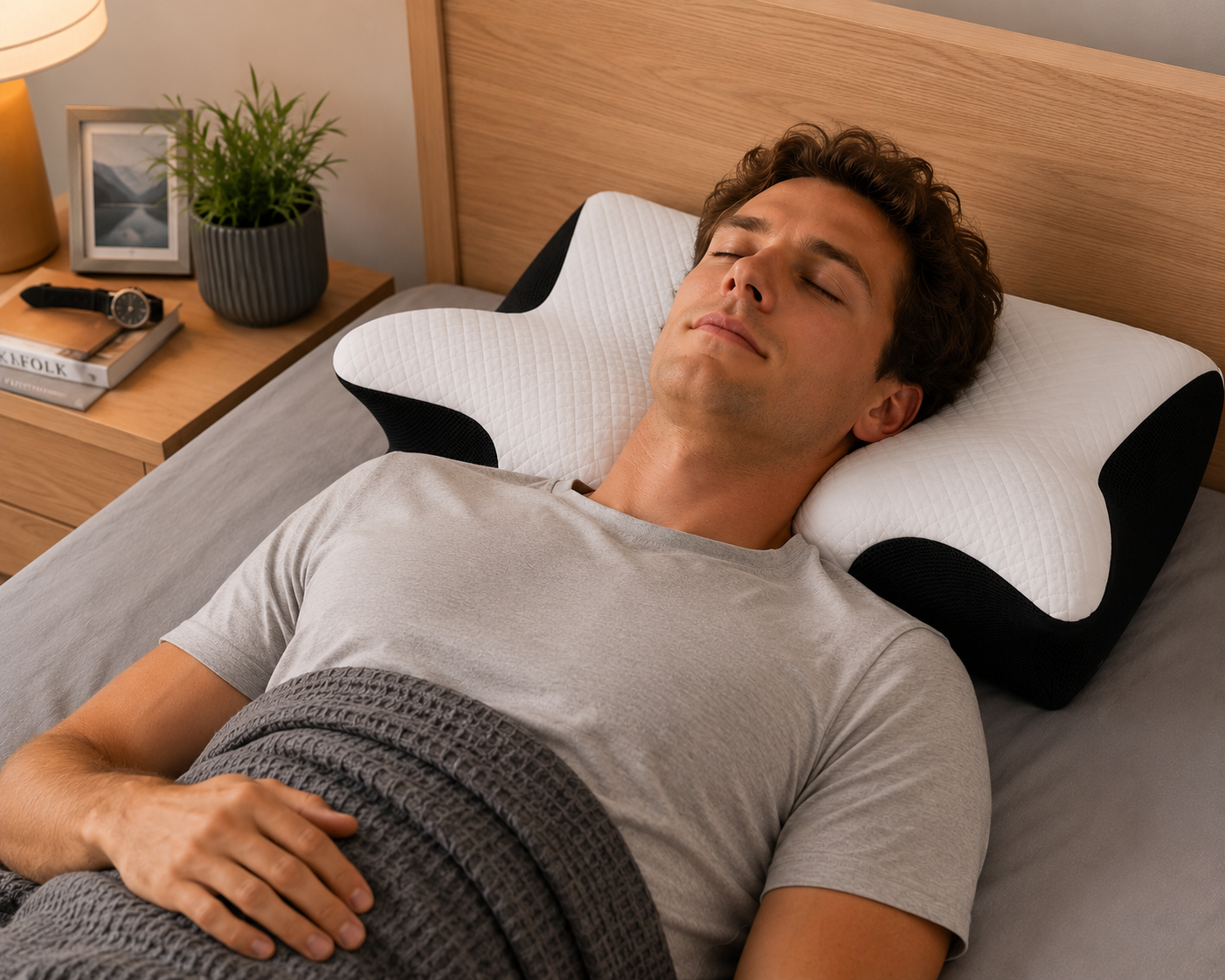 Cervical Memory Foam Neck Pillow